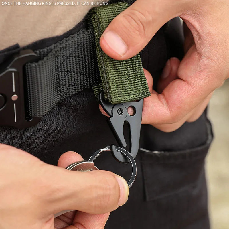 Tactical MOLLE Hanging Buckle Carabiner Clip for Outdoor Gear