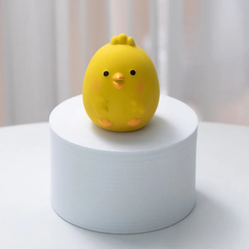 Rubber Squeaky Chicken Dog Toy for Interactive Chewing and Play