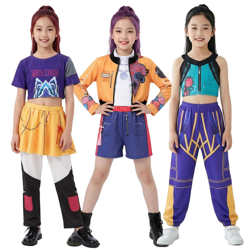 Rumi Girl Anime Cosplay Costume – Dance Performance Outfit