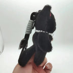 Kawaii Pink Cat Plush Keychain Cute Bag Charm for Girls Gift