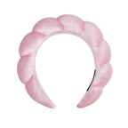 Velvet Sponge Spa Headband for Face Washing & Skincare