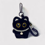 Cute Black Cat Plush Keychain Kawaii Bag Charm