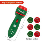 Christmas Cartoon Projection Flashlight  Creative Children Flashlight Toy Projector Baby Toys Bedtime Story Book Christmas Gifts