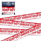 Halloween Warning Tape Signs Halloween Props Window Prop Party Danger Warning line 580x8.5cm Halloween Decoration Witch Balloons