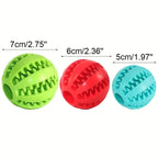 Treat Dispensing Rubber Dog Ball for Interactive Chew and Slow Feeding