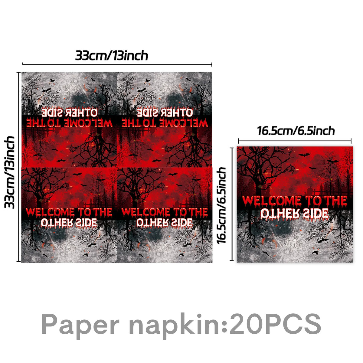 Horror Movie Stranger Theme Birthday Party Decoration Tableware Tablecloth Cup Plate Napkin Baby Shower Party Favors Supplies