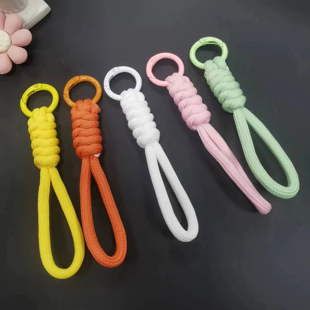 Paracord Braided Keychain Wrist Lanyard for Outdoor Everyday Carry