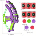 Slingshot Target Sticky Ball Bow Target Montessori Educational Toy Arrow Set Throw Sport Outdoor Fidget Game