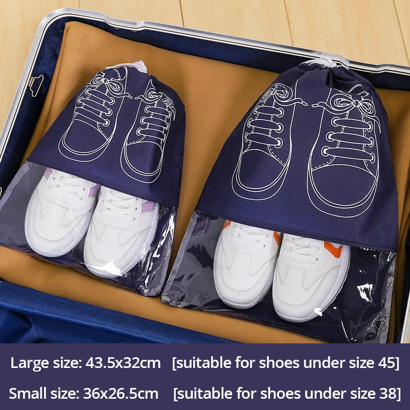 5PCS Waterproof Shoe Storage Bag Set Large Capacity Travel Organizer Pouch