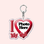 Custom Text I Love My Boyfriend Girlfriend Keychains Key Chain Photo Wife Hot Mom Dad King Queen Idol Baby Family Keychains Gift