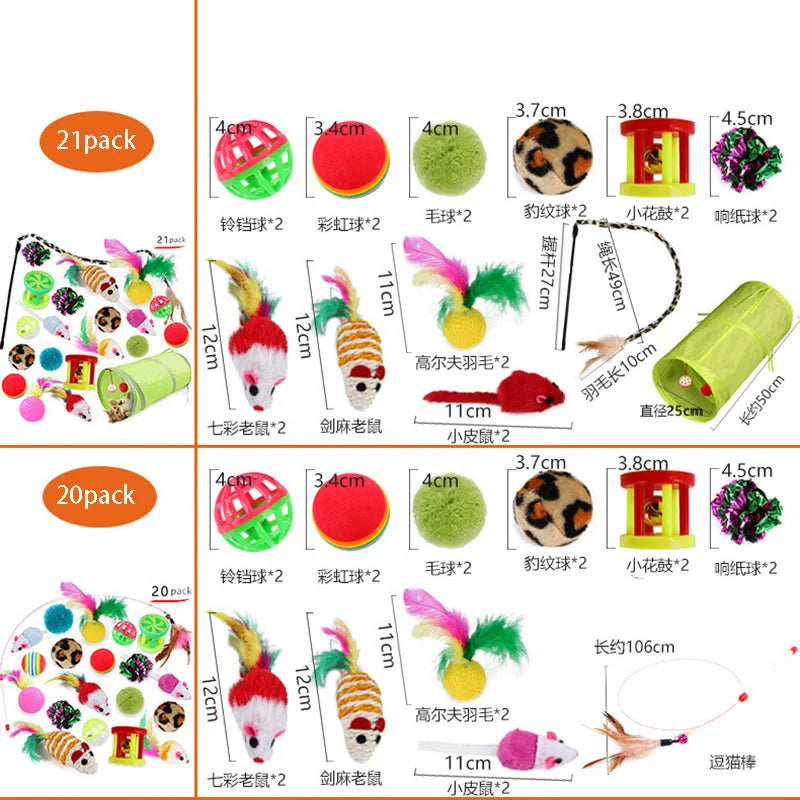 Kitten Toy Variety Pack for Interactive Indoor Cat Play Fun