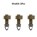 Tactical MOLLE Keychain Gear Clip Belt Holder for Outdoor EDC