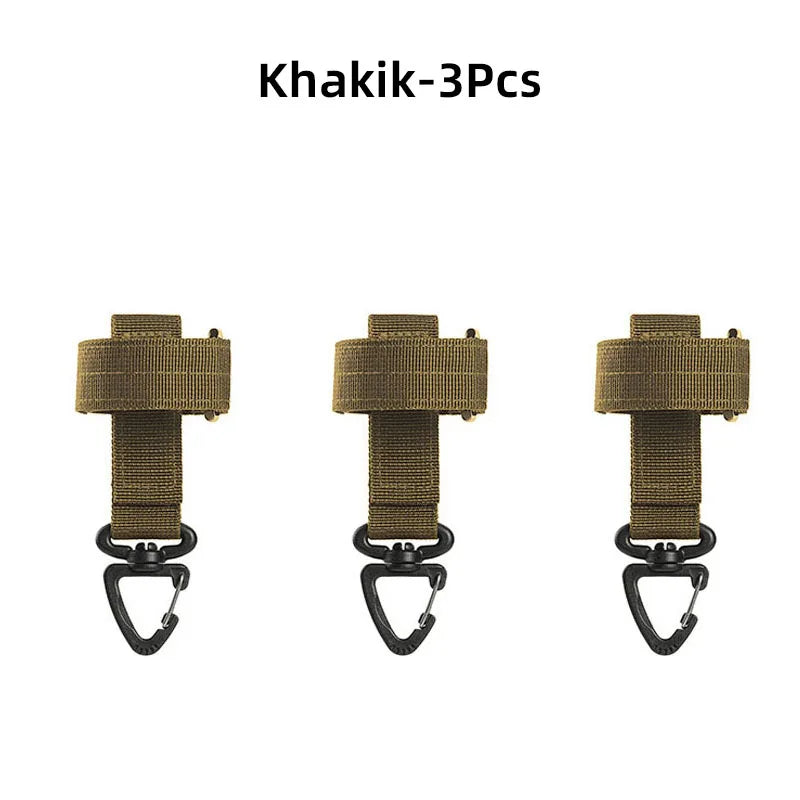 Tactical MOLLE Keychain Gear Clip Belt Holder for Outdoor EDC