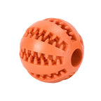Treat Dispensing Rubber Dog Ball for Interactive Chew and Slow Feeding