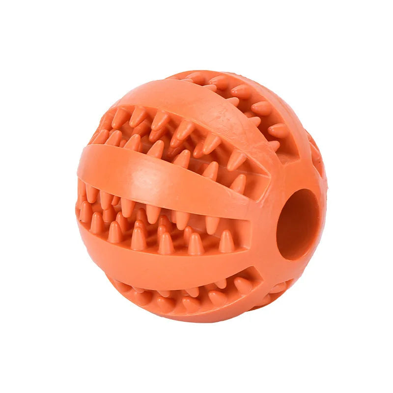 Treat Dispensing Rubber Dog Ball for Interactive Chew and Slow Feeding
