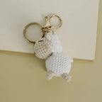 Funny Zebra Crochet Keychain Sheep Animal Bag Charm