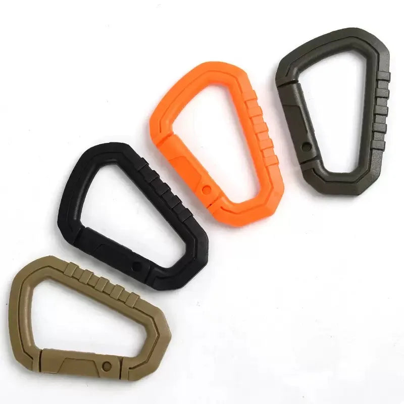 Tactical MOLLE Carabiner Clip EDC Keychain for Camping Gear