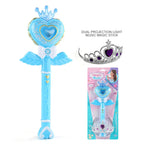 Magic Wand Girl Princess Flash Wand Glowing Sound Effect Fantasy Fairy Stick Cartoon Flash Wand Children's Toys Birthday Gift