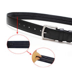 Security Zipper Hiding Cash Belts Pin Buckle Daily Travel PU Leather Anti Theft Waist Bag Men Women  Money Strap Belt
