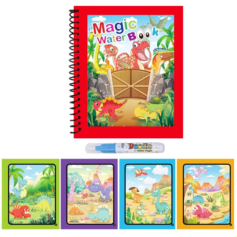 Magic Water Drawing Book – Reusable Mess-Free Painting Toy