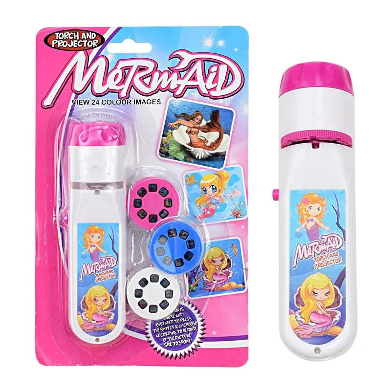 Children's Fun Projector Light Flashlight Puzzle Early Education Projection Light Baby Bedtime Toy