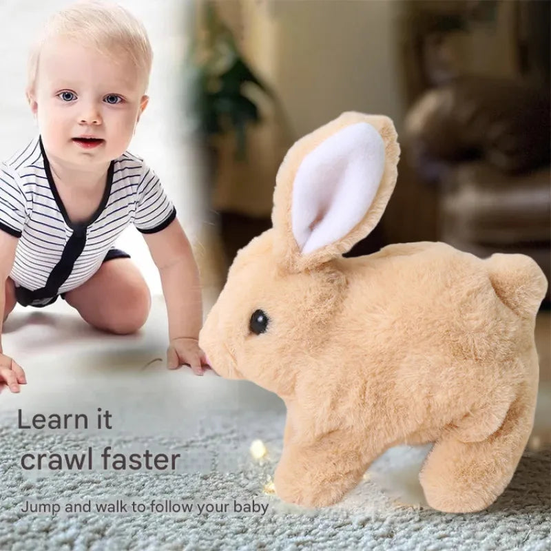 Electric Walking Bunny Plush Toy for Interactive Kids Playtime