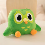 Kawaii Green Owl Plush Toy – Soft Cartoon Stuffed Animal