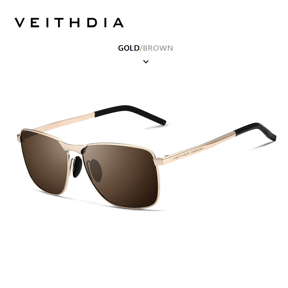VEITHDIA V2462 Polarized UV400 Vintage Sports Sunglasses