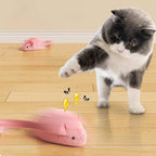 Interactive Luminous Plush Mouse Cat Toy for Indoor Hunting Play