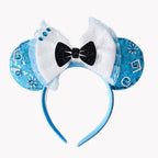 Mouse Ears Sequin Bow Cosplay Headband for Women & Adults