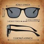 2PCS Y2K Retro UV400 Fashion Sunglasses for Women & Men