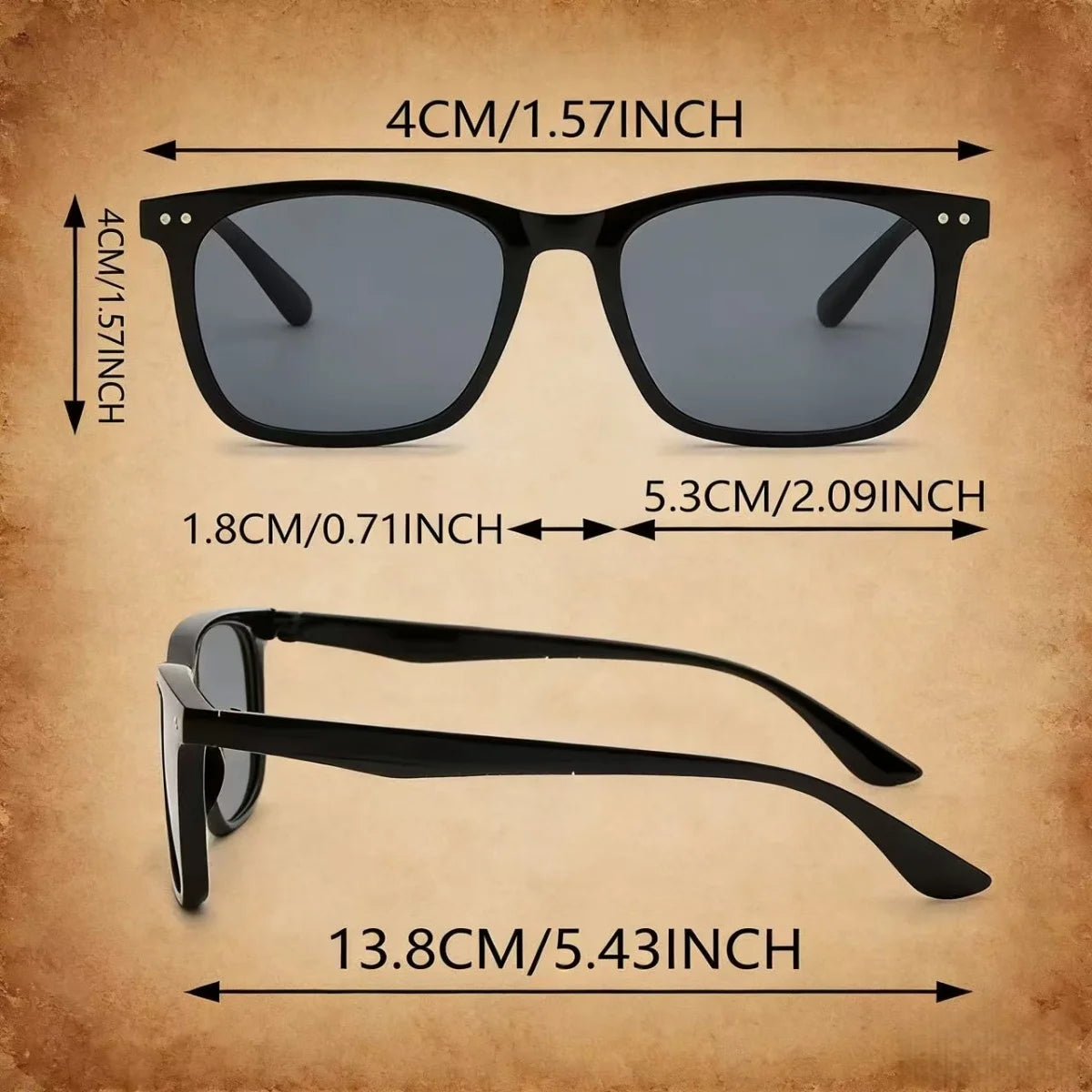 2PCS Y2K Retro UV400 Fashion Sunglasses for Women & Men