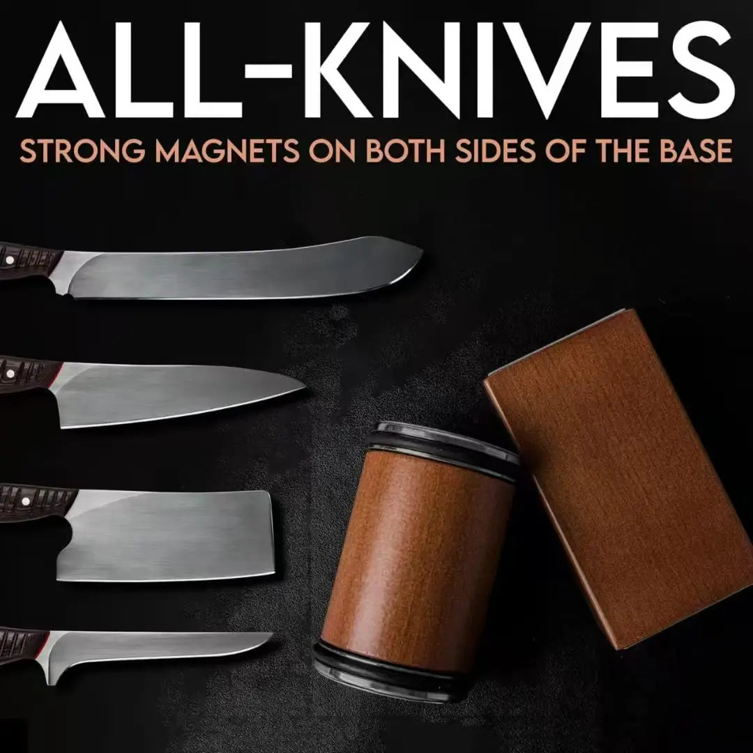 Rolling Knife Sharpener Kit – Magnetic Diamond Sharpening Stone with 15° & 20° Angle Guide