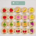 Wooden Memory Matching Pattern Puzzle Game for Kids Learning Fun