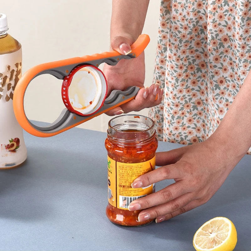 4-in-1 Jar Opener – Multi Function Lid, Bottle & Can Opener