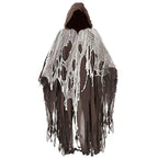 Horror Zombie Tattered Hooded Capes Unisex Halloween Ghost Dementors Cosplay Costume Day of The Dead Party Props Cloaks