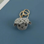 Cute Bear Couple Crochet Keychain Set Mini Animal Doll Charm
