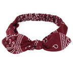 Boho Cross Knot Elastic Headband for Women
