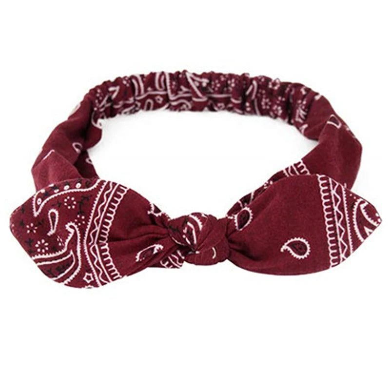 Boho Cross Knot Elastic Headband for Women