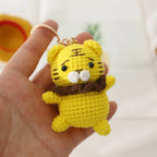 Cute Rabbit Crochet Keychain Handmade Bunny Bag Charm