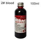 1 Bottle Halloween Emulation Fake Props Makeup Blood 30-100ml Blood Whole Cosplay Prank Props Makeup Person Plasma Fake