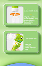 Cartoon Dinosaur & Giraffe Automatic Bubble Blowing Machine
