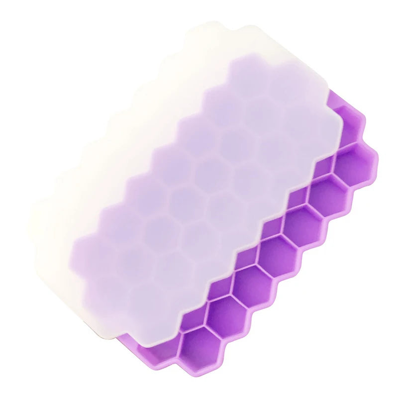 37 Grid Silicone Meatball Mold with Lid for Rice and Fish Balls
