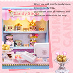 Wooden Miniature Doll House DIY 3D Puzzle Building Kit