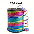 250/500 Yards Ribbon Curling Crimped, 5mm Width Wedding Birthday Christmas Gift Balloon Ribbon Party Decoration Bouquet Ribbon