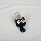 Small Cat Crochet Keychain Cute Kitten Bag Charm