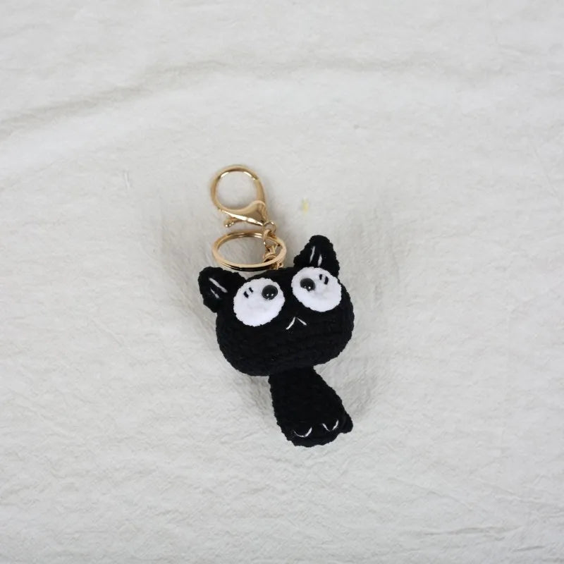 Small Cat Crochet Keychain Cute Kitten Bag Charm