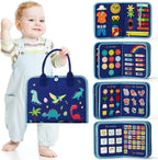 Montessori Toddler Busy Board Activity Book for Fine Motor Skills Learning