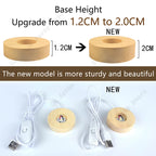 Unique 3D Crystal Ball Night Light Led Lamp Bedside Table Glowing Galaxy Lamp Saturn Planets Moon Birthday Gift Toy 5cm