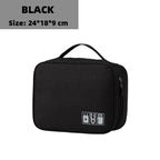 Waterproof Electronic Cable Organizer Travel Storage Bag for Chargers & Accessories